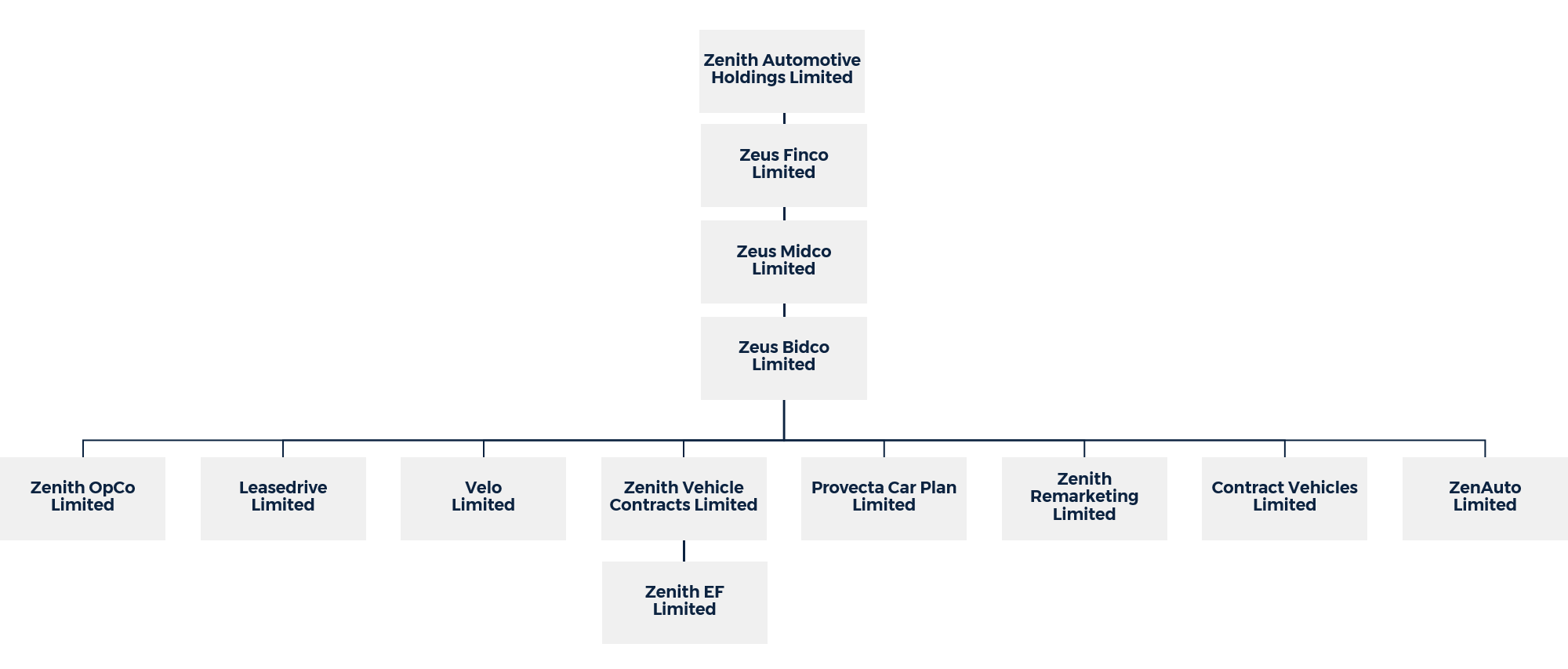 Business structure chart