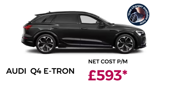 Audi Q4 e-tron from £593 net cost per month