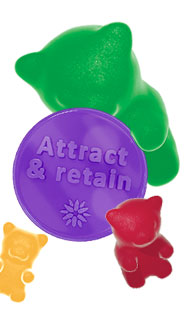 sweet and gummy bears