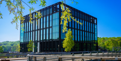 kirkstall forge building in the summer