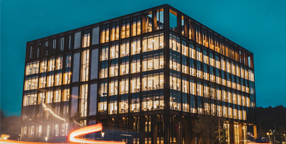kirkstall forge building at night