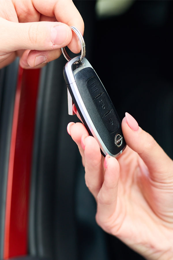 handing over the keys