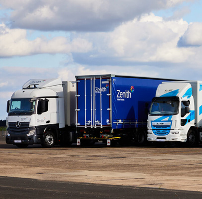 Fleet of Zenith commercial vehicles