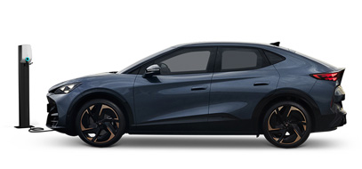 Cupra charging side view