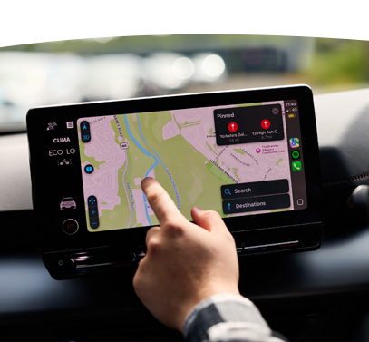 using built in entrainment system to navigate