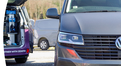 close up of a van