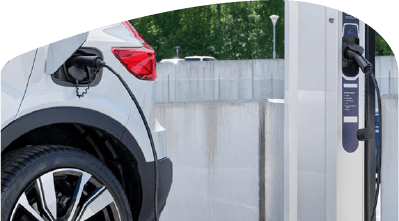 Car plugged in and charging